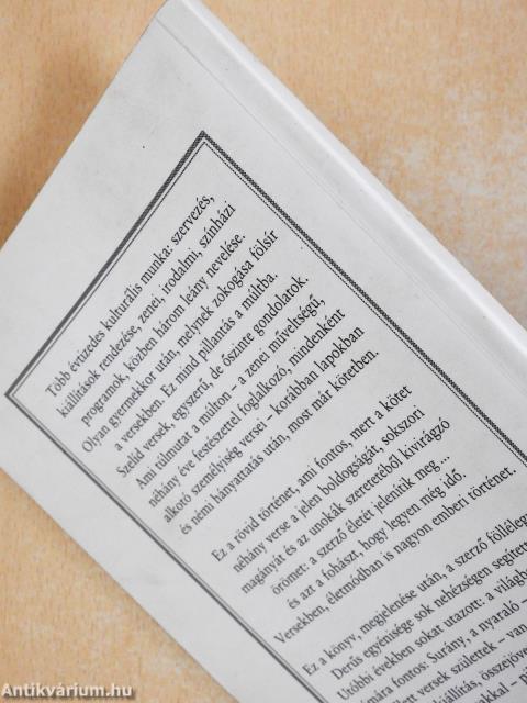 Múlt és jelen (dedikált és aláírt példány)