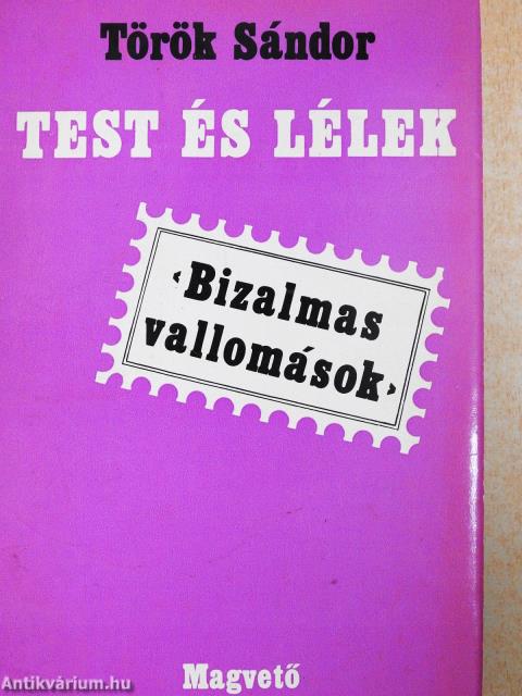 Test és lélek (dedikált példány)