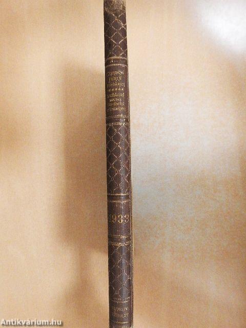 1933. évi törvénycikkek