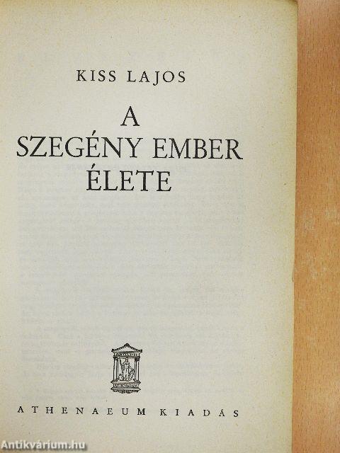 A szegény ember élete