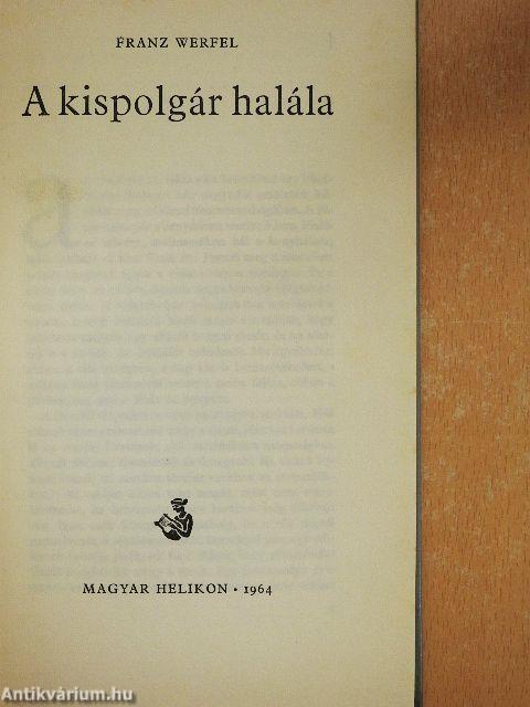 A kispolgár halála