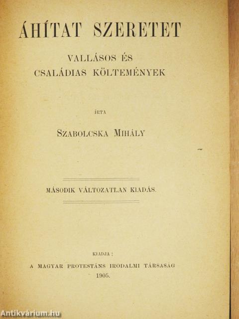 Áhítat szeretet (dedikált példány)