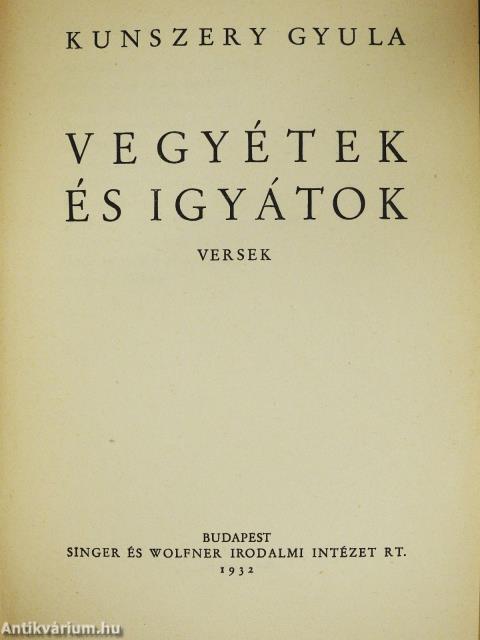 Vegyétek és igyátok (dedikált példány)