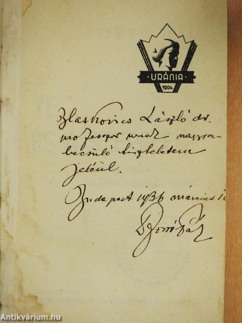 Te... és a szerelem (dedikált példány)