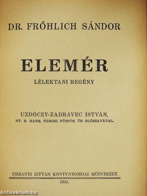 Elemér (dedikált példány)