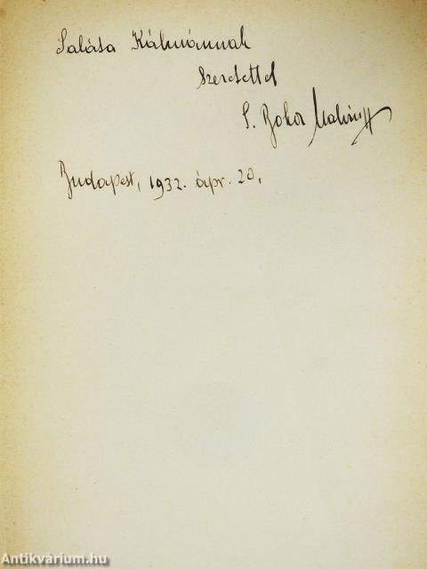 Az utolsó Árpád (dedikált példány)