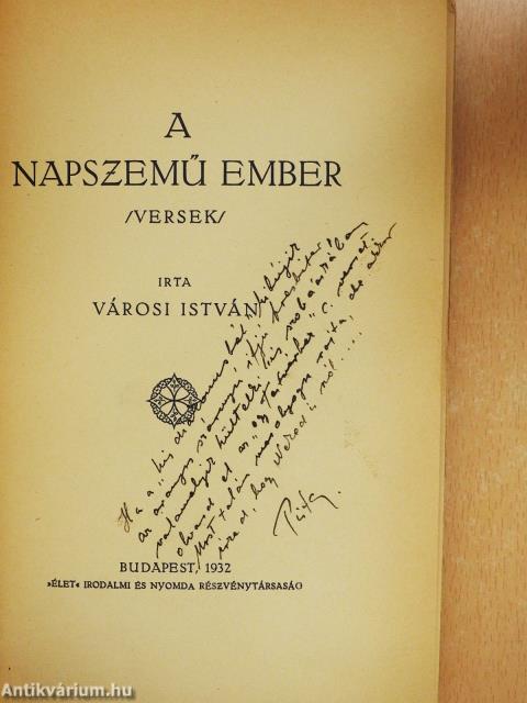 A napszemű ember (dedikált példány)