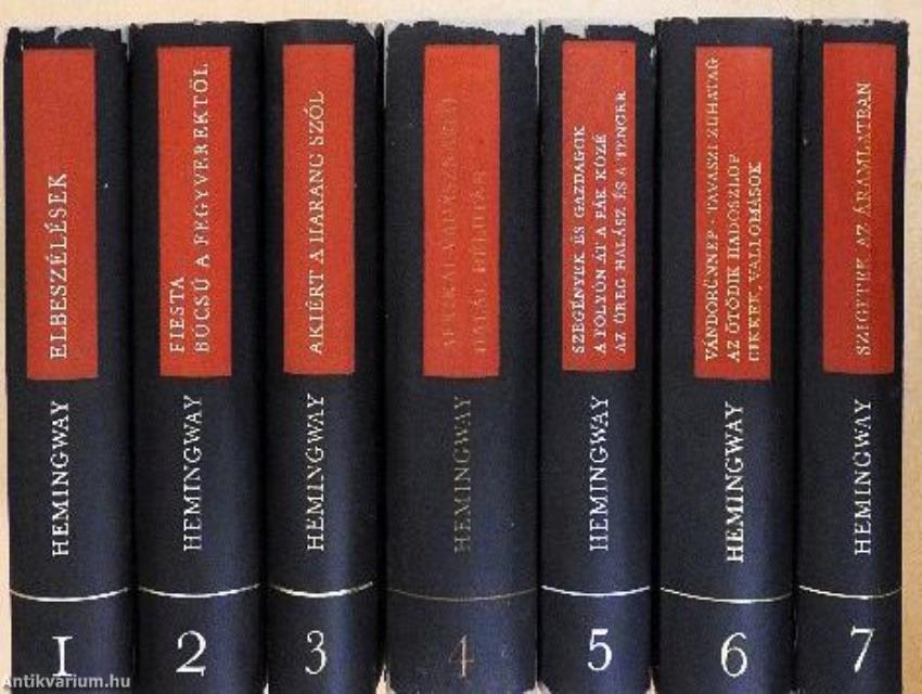 Ernest Hemingway művei 1-7.