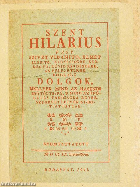Szent Hilarius