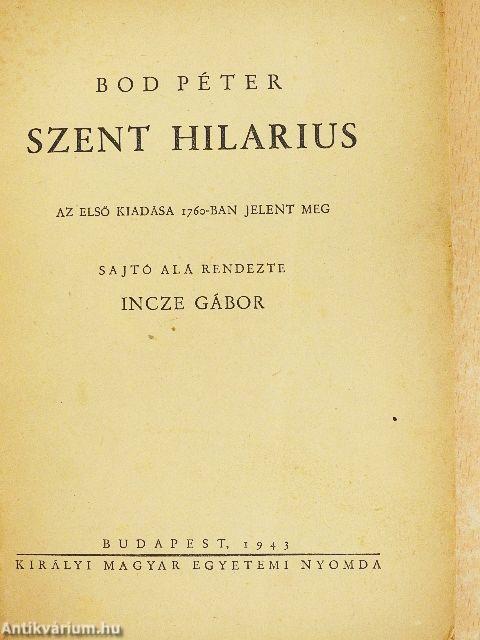 Szent Hilarius