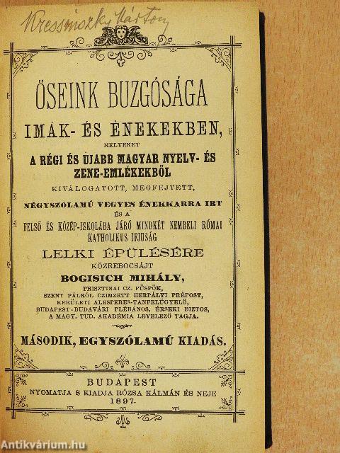 Őseink buzgósága imák- és énekekben I-II.
