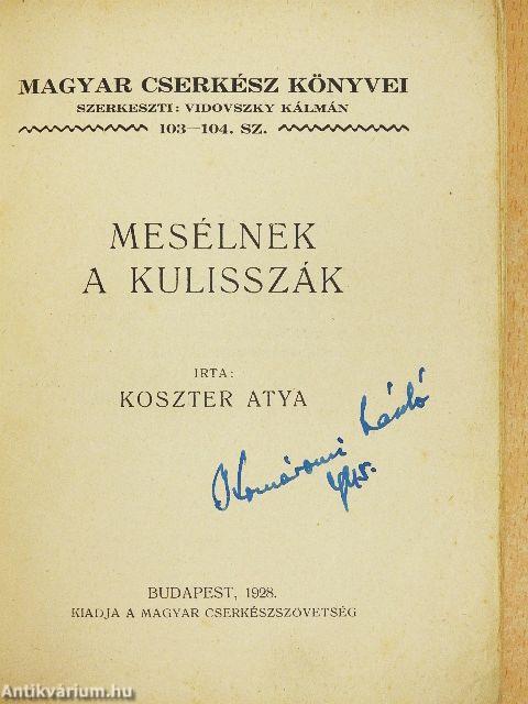 Mesélnek a kulisszák