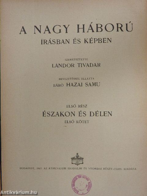 A nagy háború írásban és képben I-VII. (rossz állapotú)