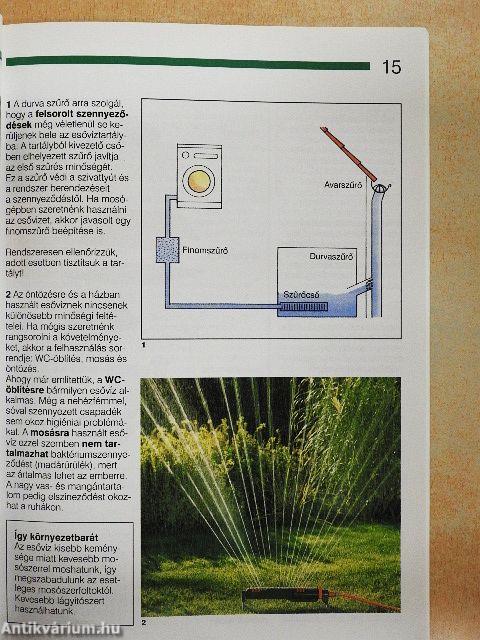 Esővíz-felhasználás a ház körül