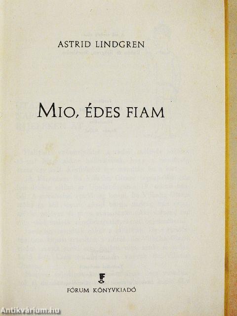 Mio, édes fiam