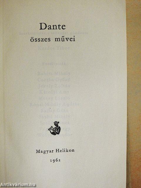 Dante összes művei