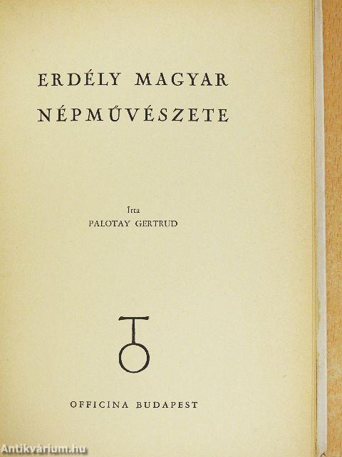 Erdély magyar népművészete