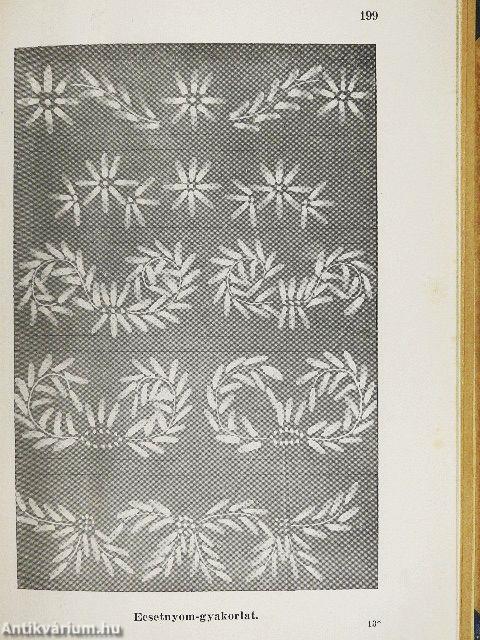 Női divatipari szakrajzok és díszítőrajzok példatára