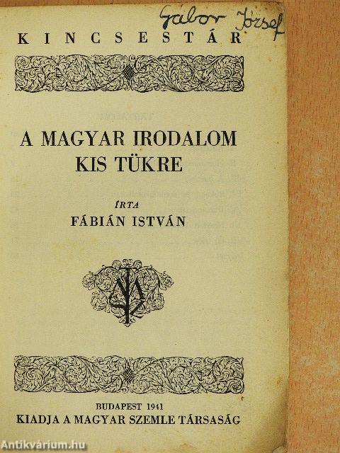 A magyar irodalom kis tükre