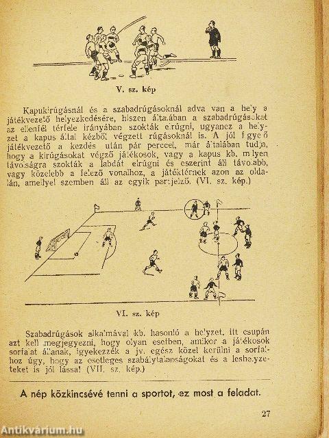 A labdarúgó játékvezetés iskolája