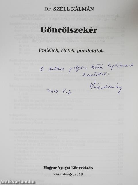 Göncölszekér (dedikált példány)