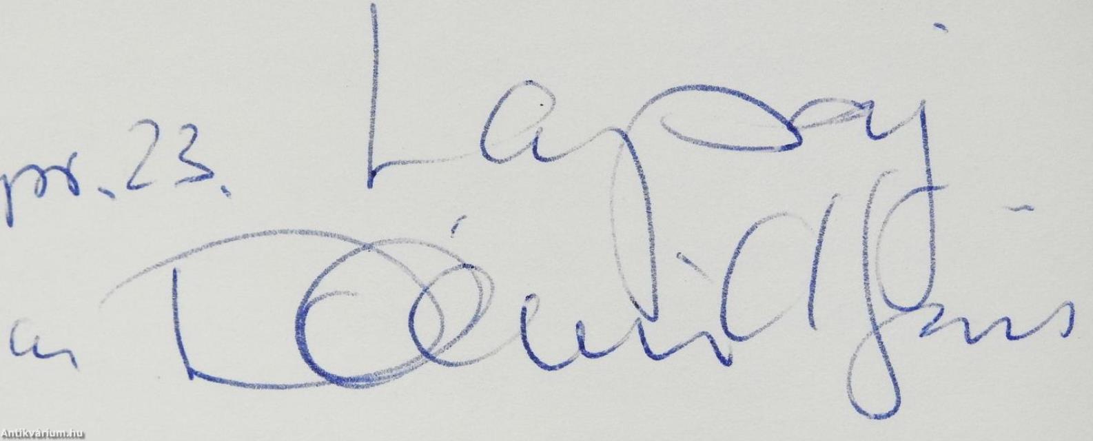 Az óra mutatta az utat (dedikált példány)