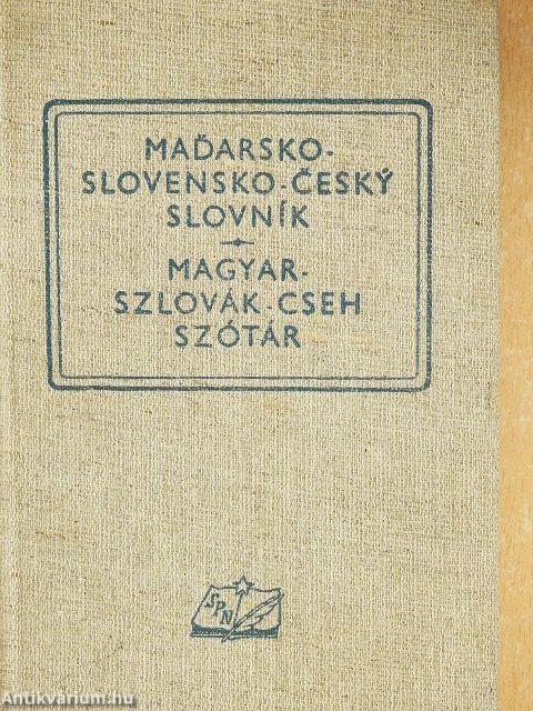 Magyar-szlovák-cseh szótár
