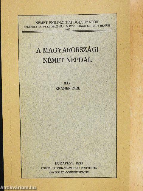 A magyarországi német népdal