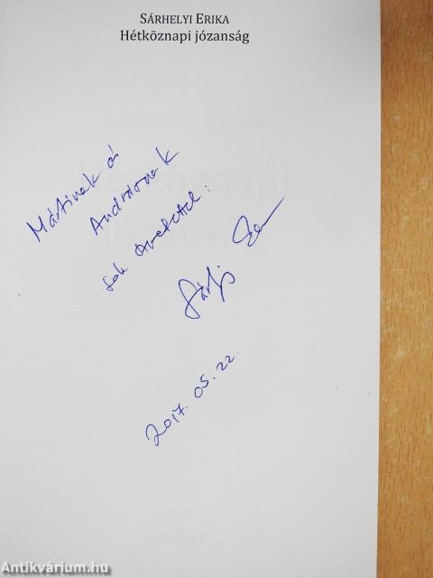 Hétköznapi józanság (dedikált példány)