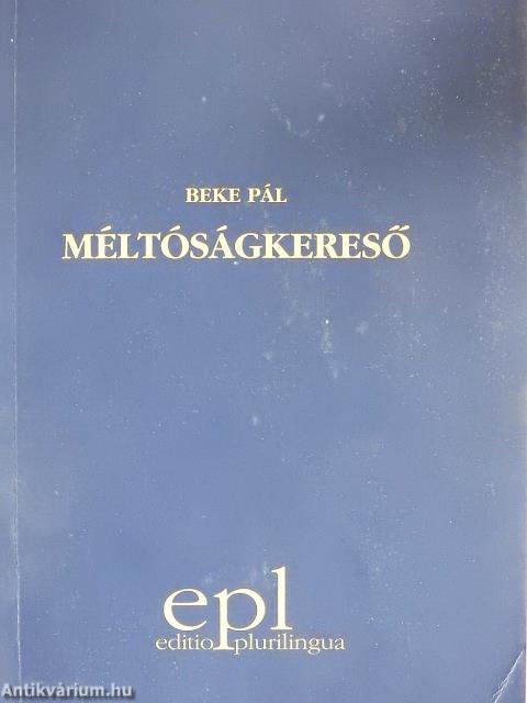 Méltóságkereső (dedikált példány)