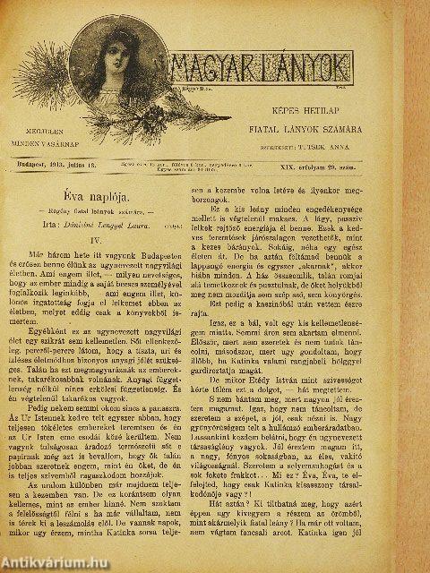 Magyar Lányok 1913. (nem teljes évfolyam)