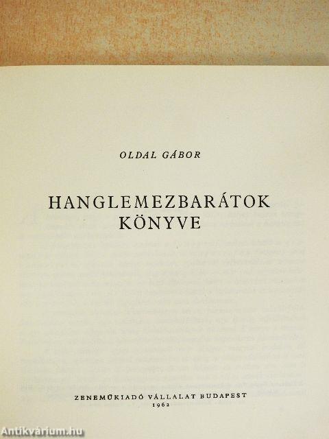 Hanglemezbarátok könyve