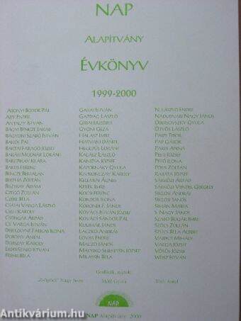 Nap Alapítvány Évkönyv 1999-2000