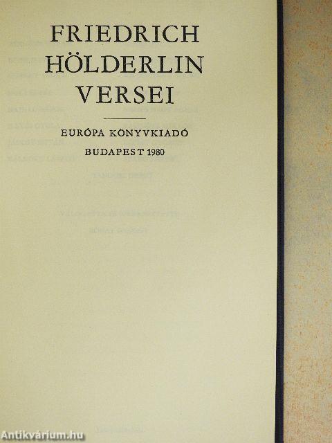 Friedrich Hölderlin versei
