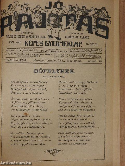 Jó pajtás 1924. (nem teljes évfolyam)