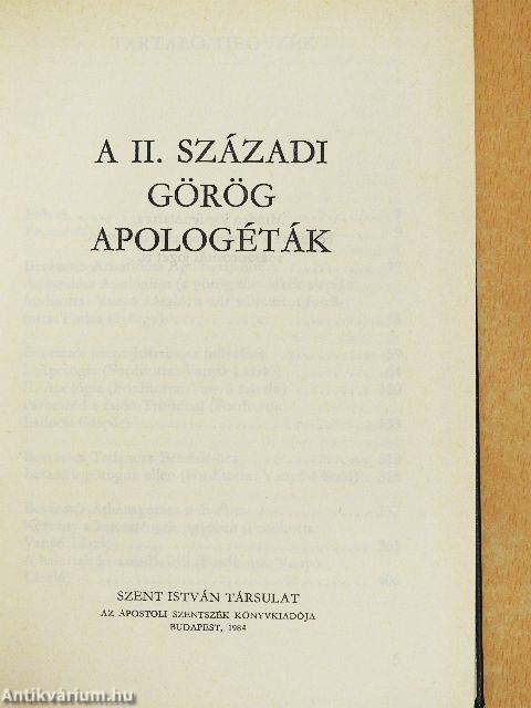 A II. századi görög apologéták