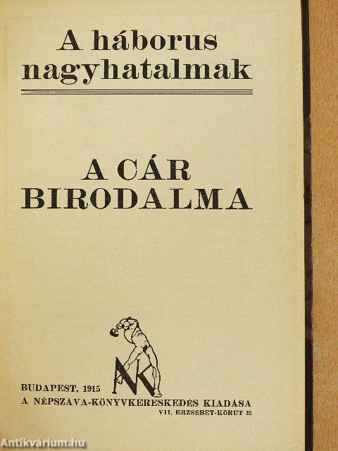 A cár birodalma/Törökország és Egyiptom/Az angol világbirodalom