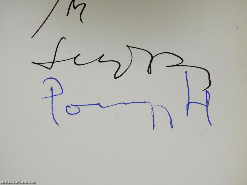 Tóth Menyhért (dedikált példány)