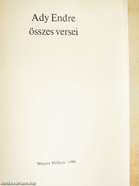 Ady Endre összes versei