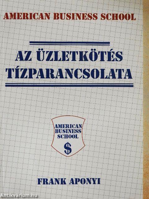 Az üzletkötés tízparancsolata
