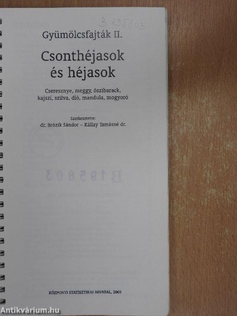 Gyümölcsfajták II.