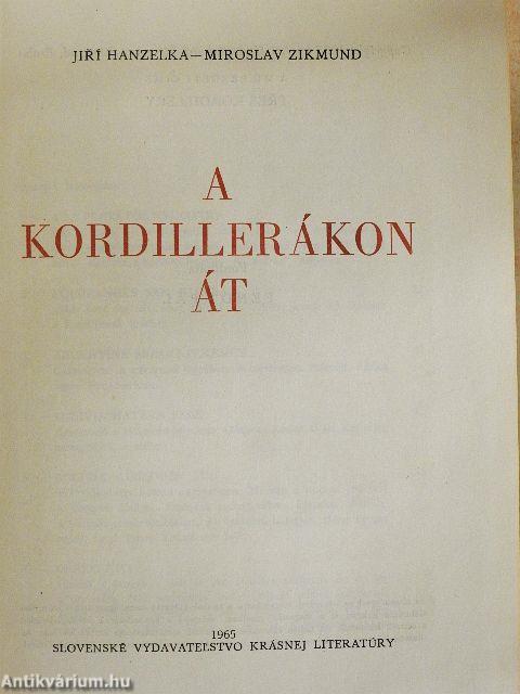 A Kordillerákon át