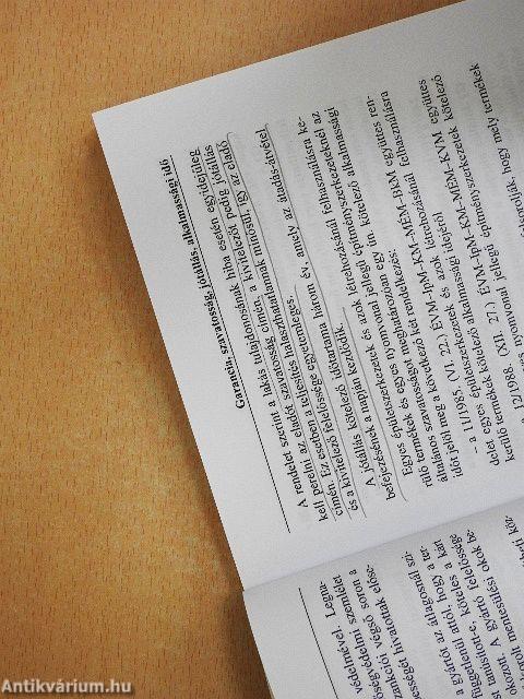 Szavatosság - jótállás - alkalmassági idő