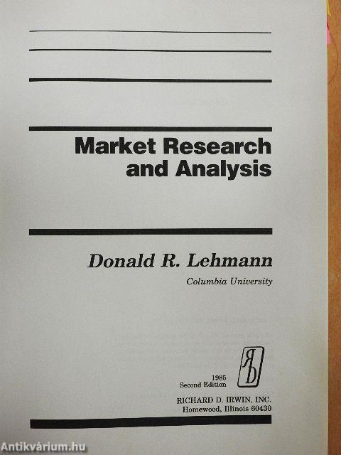 Market Research and Analysis