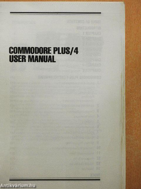 Commodore Plus/4 User Manual