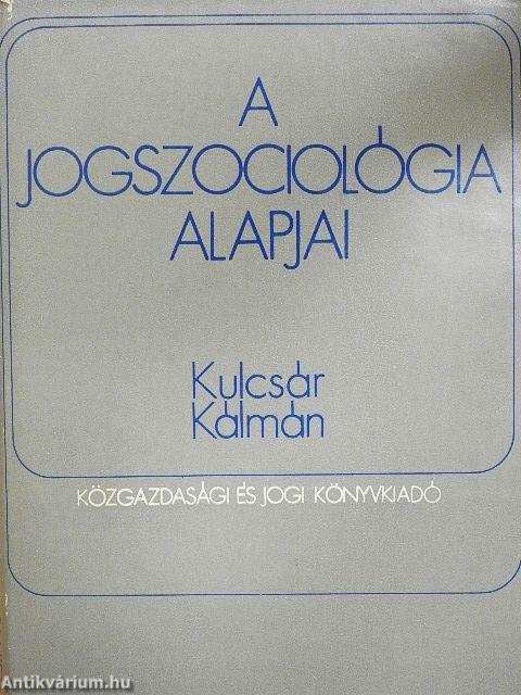 A jogszociológia alapjai
