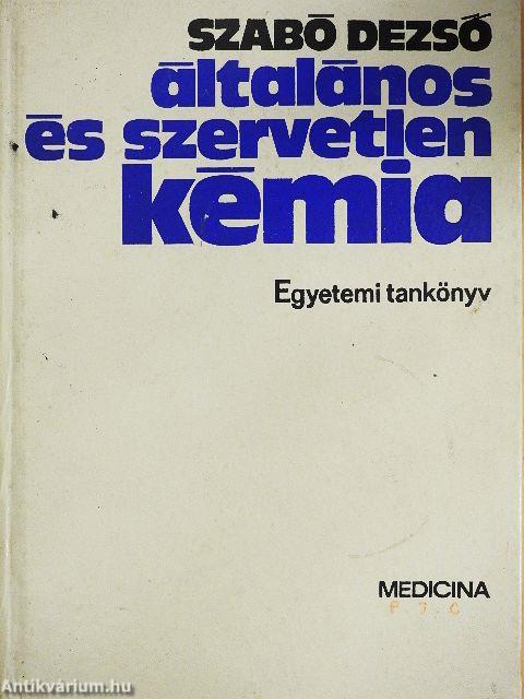 Általános és szervetlen kémia 