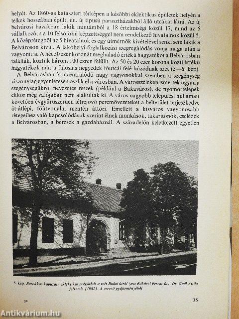 Szekszárd társadalma a századfordulón