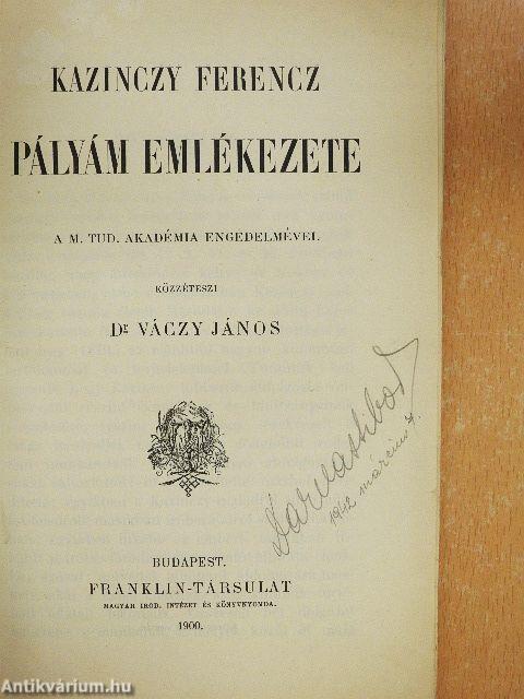 Pályám emlékezete