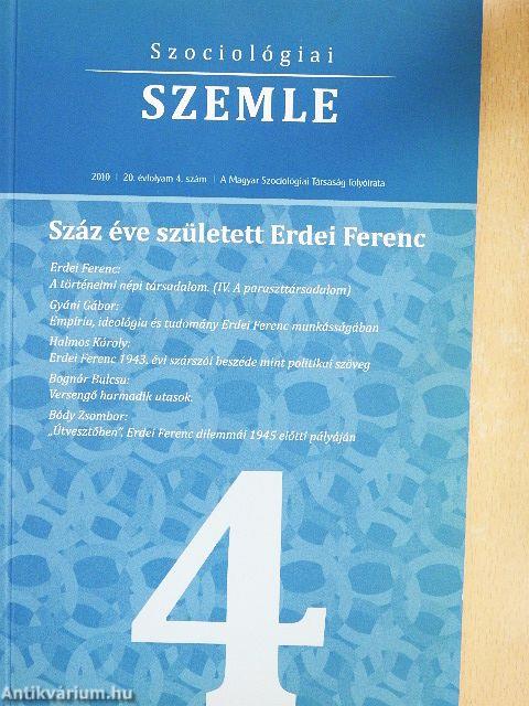 Szociológiai szemle 2010/4.